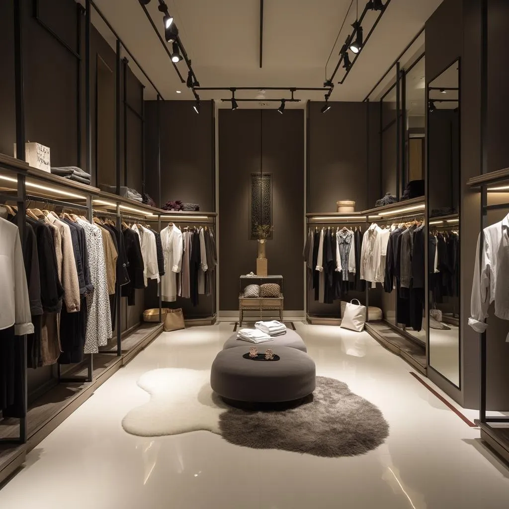 Přehled showroomu RetilingZX s módními kolekcemi
